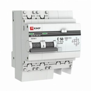 EKF PROxima Differential automatic AD-2 S 50A/100mA (har. C, AC, electronic, protection 270V) 4.5kA